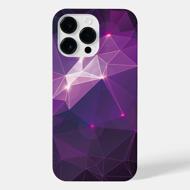 Coque iPhone Motif de galaxie violette (Verso)