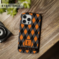 Motif de Jacquard orange gris noir personnalisable