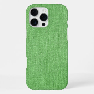 Coque iPhone 16 Pro Max Motif de jute vert moderne