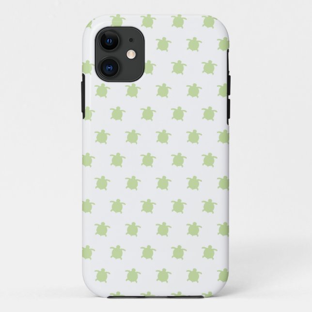 Coque iphone Motif de la tortue verte (Dos)