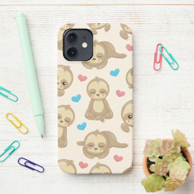 Coque iPhone Motif De Parfums, Mignons Parfums, Coeurs (Sur le bureau)