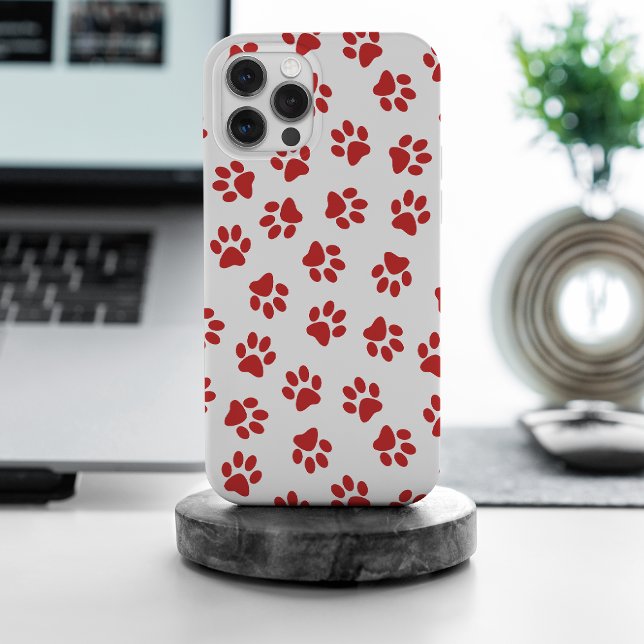 Coque iPhone Motif De Pâtes, Patrouilles De Chiens, Paws Rouges (Créateur téléchargé)
