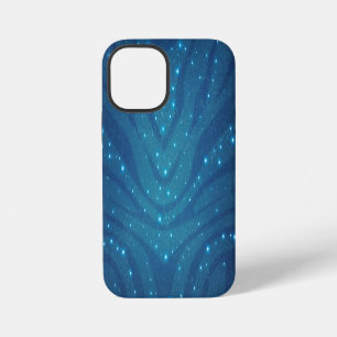 Coque iPhone 12 Mini Motif de peau d'alien bleu bioluminescent - Avatar