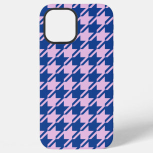 Coque iPhone 12 Pro Max Motif dent de chien rose et bleu