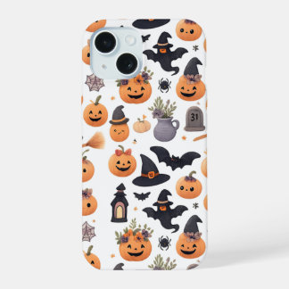 Coque iphone Motif des icônes d'Halloween