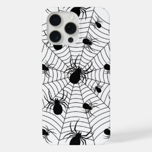 Motif d'Halloween Black White araignées