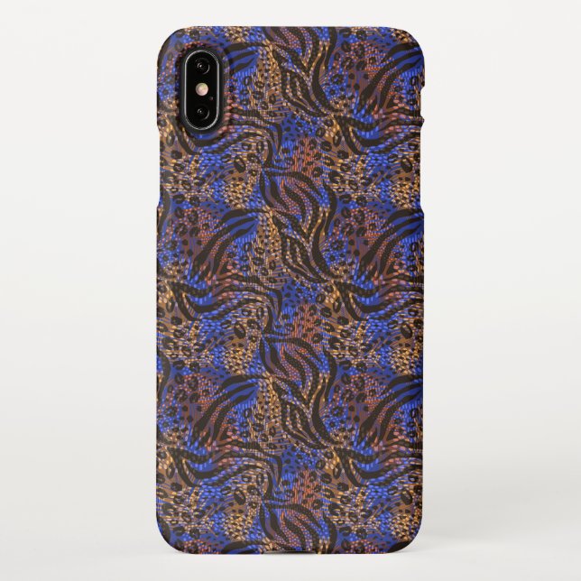 Coque iPhone Motif d'impression Leopard et Zebra (Dos)