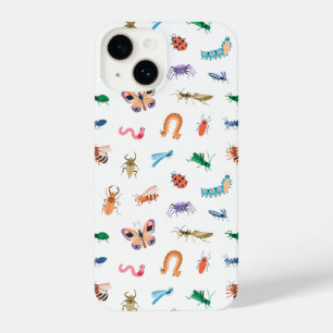 Coque Pour iPhone 14 Motif d'insectes coloré mignon