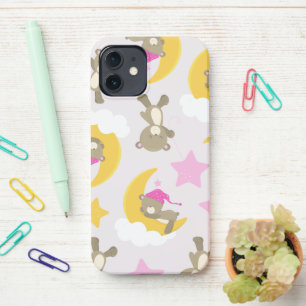 Coque iPhone 12 Motif D'Ours, Nounours, Mignons Ours, Étoiles