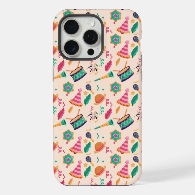Coque iPhone Motif du carnaval (Verso)