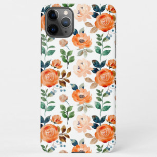 Coque iPhone 11Pro Max Motif élégant et sans couture de fleurs à l'aquare
