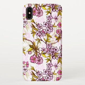 Coque iPhone XS Max Motif en fleurs de cerisiers en fleurs w