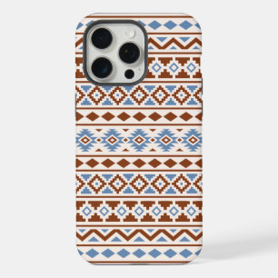 Motif Essence Aztèque II Crème Bleu Rouille