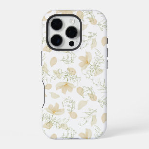 Coque iPhone 16 Pro Motif floral neutre sans couture