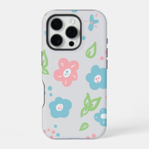 Coque iPhone 16 Pro Motif floral sans couture