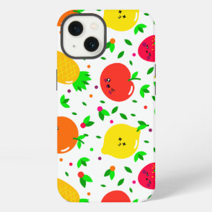 Etui iPhone 13 motif, fruits, orange