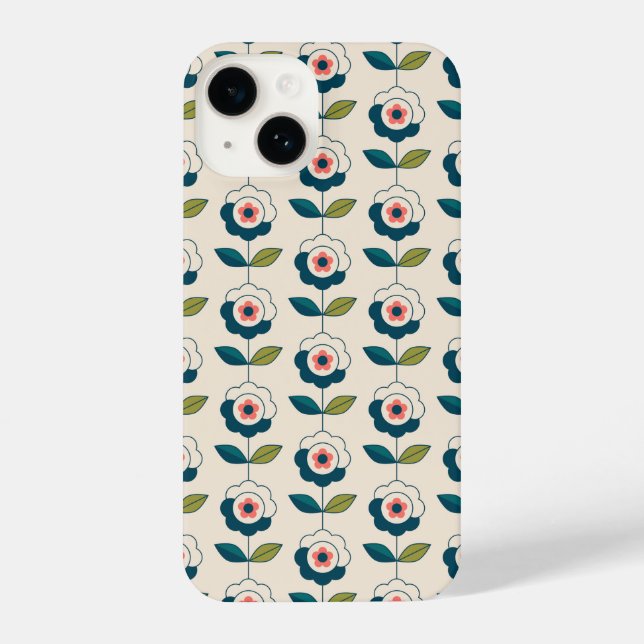 Coque iPhone Motif Fun Jardin Retro (Verso)