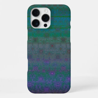 Coque iPhone 16 Pro Max Motif géométrique abstrait artistique vibrant