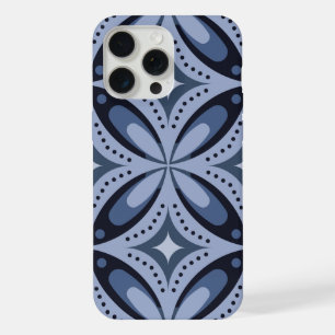 Motif géométrique bleu de style rétro
