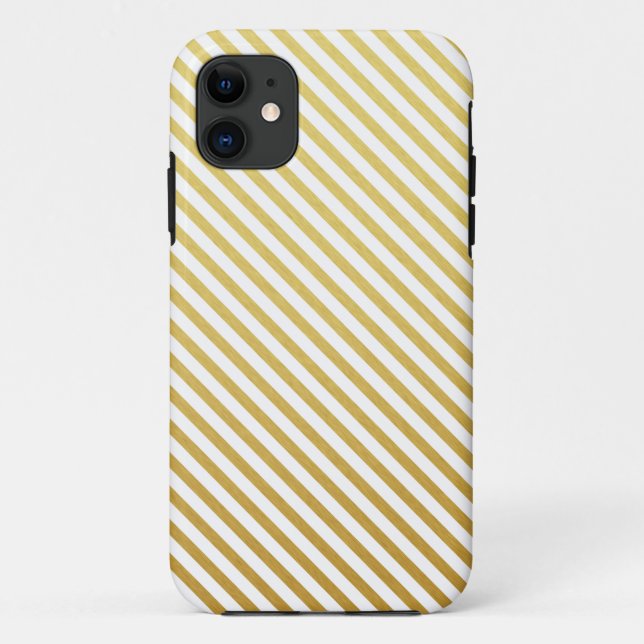 Coque iphone Motif Gold Stripes (Dos)