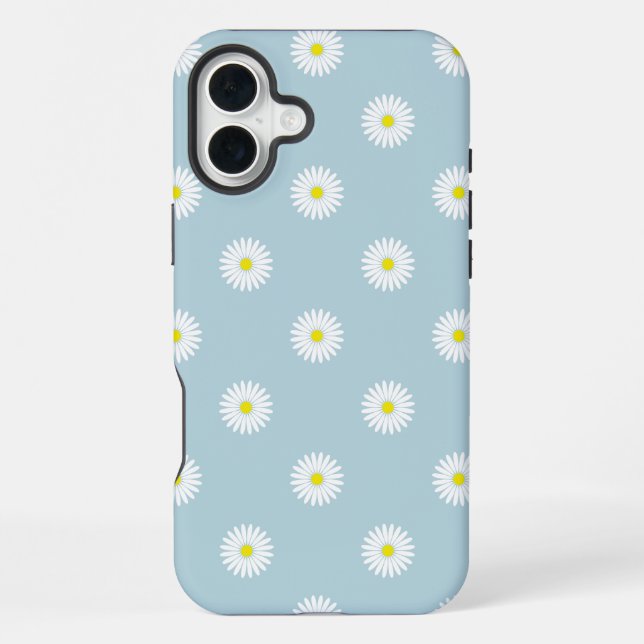 Coque iPhone Motif illustratif sur bleu pâle (Verso)