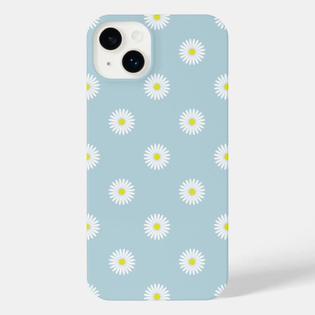 Coque iPhone Motif illustratif sur bleu pâle (Verso)