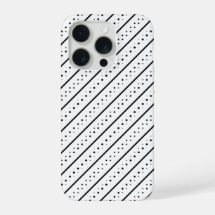 Motif noir ligne points géométrie