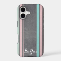 Coque iphone motif Pastel strié