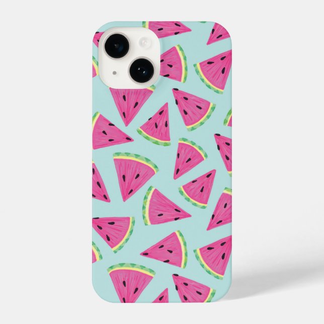 Coque iPhone Motif Pastèque Tropicale (Verso)