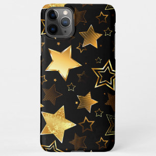 Coque iPhone 11Pro Max Motif sans couture avec étoiles d'or