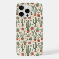 Motif sans couture de cactus de désert succulent