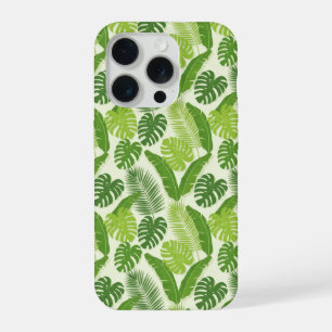 Motif sans couture de feuilles tropicales & Monste