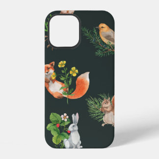 Coque iPhone 12 Motif sans couture dessiné à la main avec aquarell