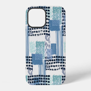 Coque iPhone 12 Motif sans couture Retro Memphis Doodle