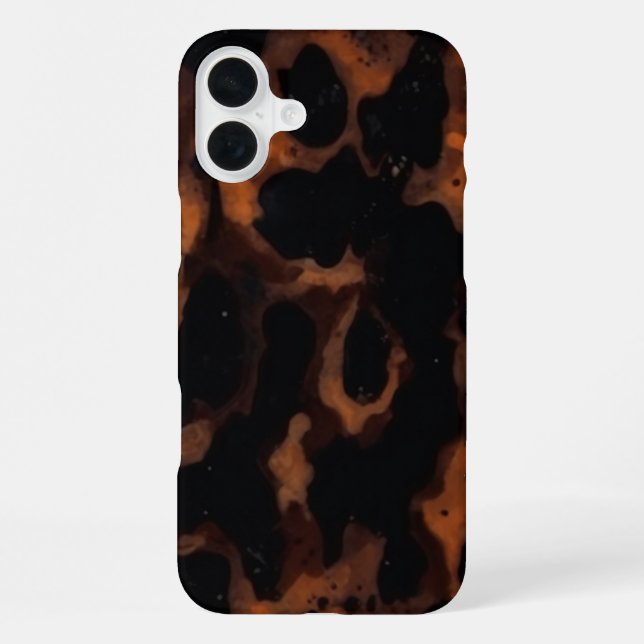 Coque iPhone Motif sans fil Tortoiseshell, Chic TortoiseShell (Verso)