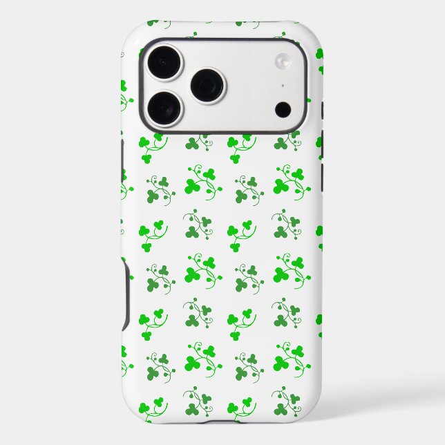 Coque iphone Motif Shamrock vert (Verso)