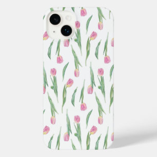 Motif Tulipe Rose – Fleurs Aquarelles Douces