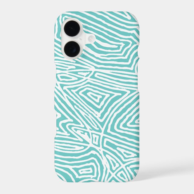 Coque iPhone Motif turquoise (Verso)