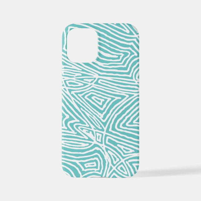 Coque iPhone Motif turquoise (Verso)
