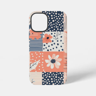 Coque iPhone 12 Mini Motif vintage en écorce florale - Pastel (7)