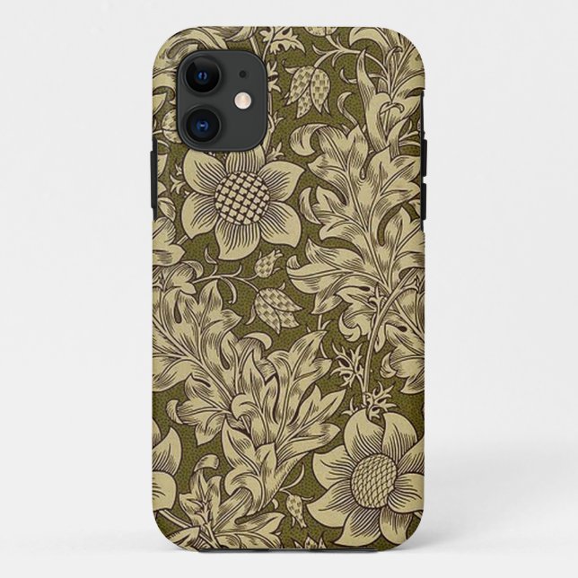 Coque iphone Motif William Morris Textile (Dos)
