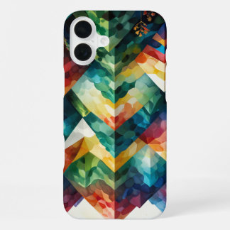 Coque iPhone 16 Plus Motifs Bohèmes Chic aux Tons Terreux