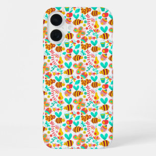 Coque iPhone 16 Plus Motifs d'insectes colorés mignons