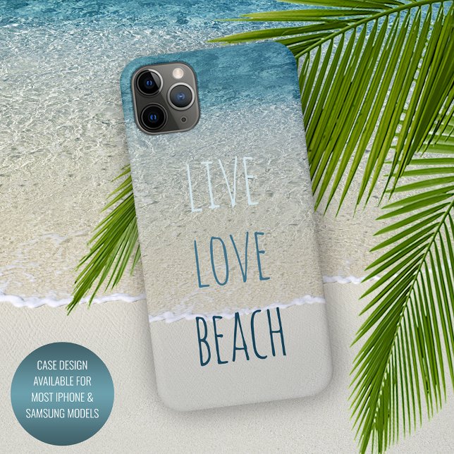 Coque iPhone Motivational Aqua Turquoise Blue Surf Waves Photo (Créateur téléchargé)
