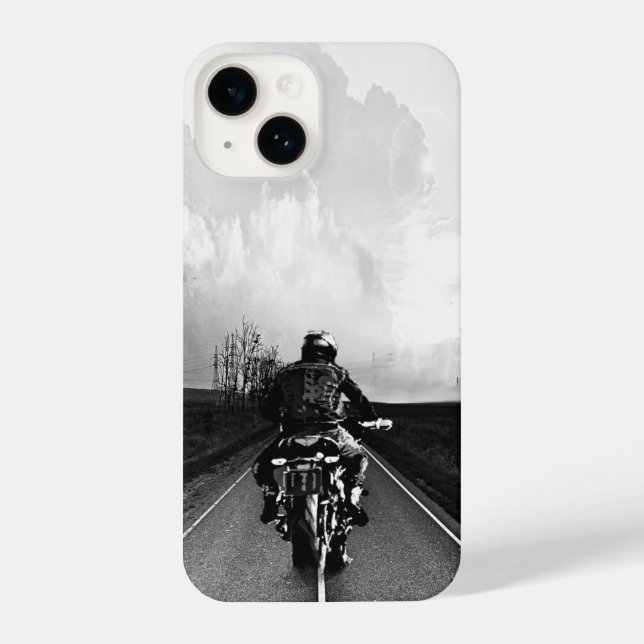 Coque iPhone Motorcycle Bike Bike Black White (Verso)