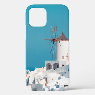 Coque iPhone 12 moulin Brown et blanc