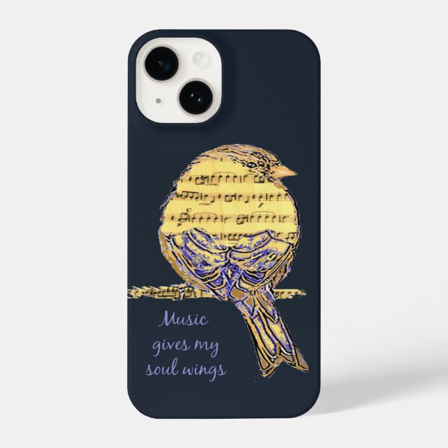 Coque iPhone Musique donne mes ailes Soul Citation & Musique No (Verso)