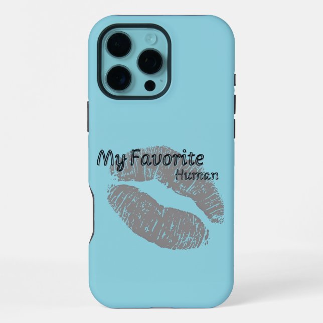 Coque iPhone My Favorite Human iPhone Case – Romantic Lips Art  (Verso)