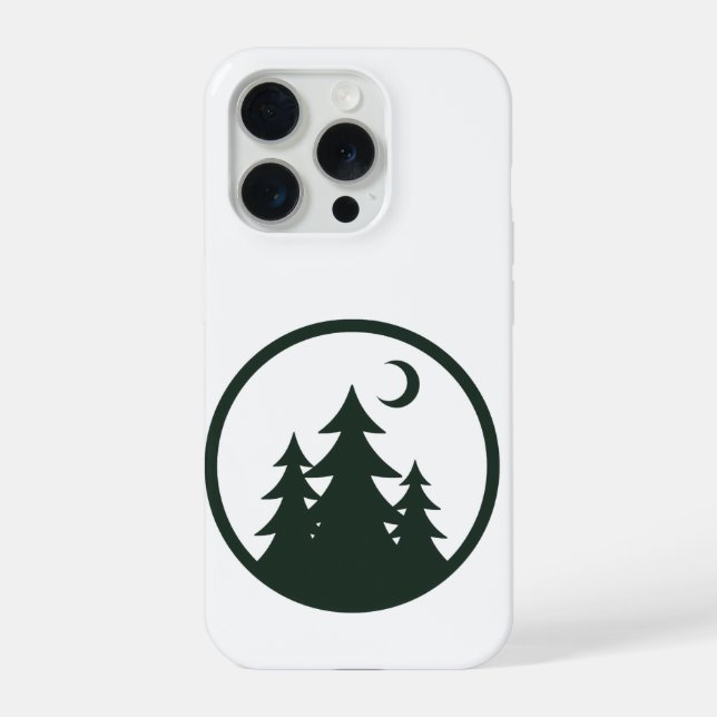 Coque iPhone mystical forest  nature adventure  camping card (Verso)