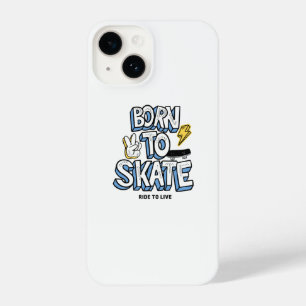 Coque Pour iPhone 14 Né à Skate Ride pour vivre